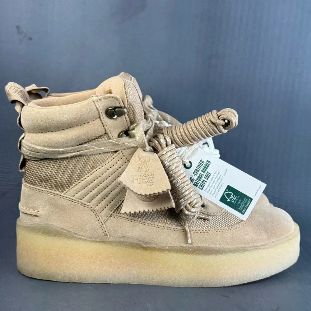 Clarks Originals Rushden Boot Ronnie Fieg 8th Street Shearling Tan men’s 7 new